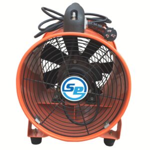 12 inch Portable Exhaust Fan Blower, Aluminium Blade, 220V EU Plug