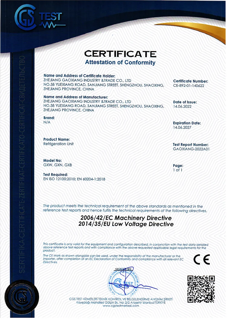 Refrigeration &amp; Heat Exchange Parts condenser Microphone refrigeration Unit for Cold R