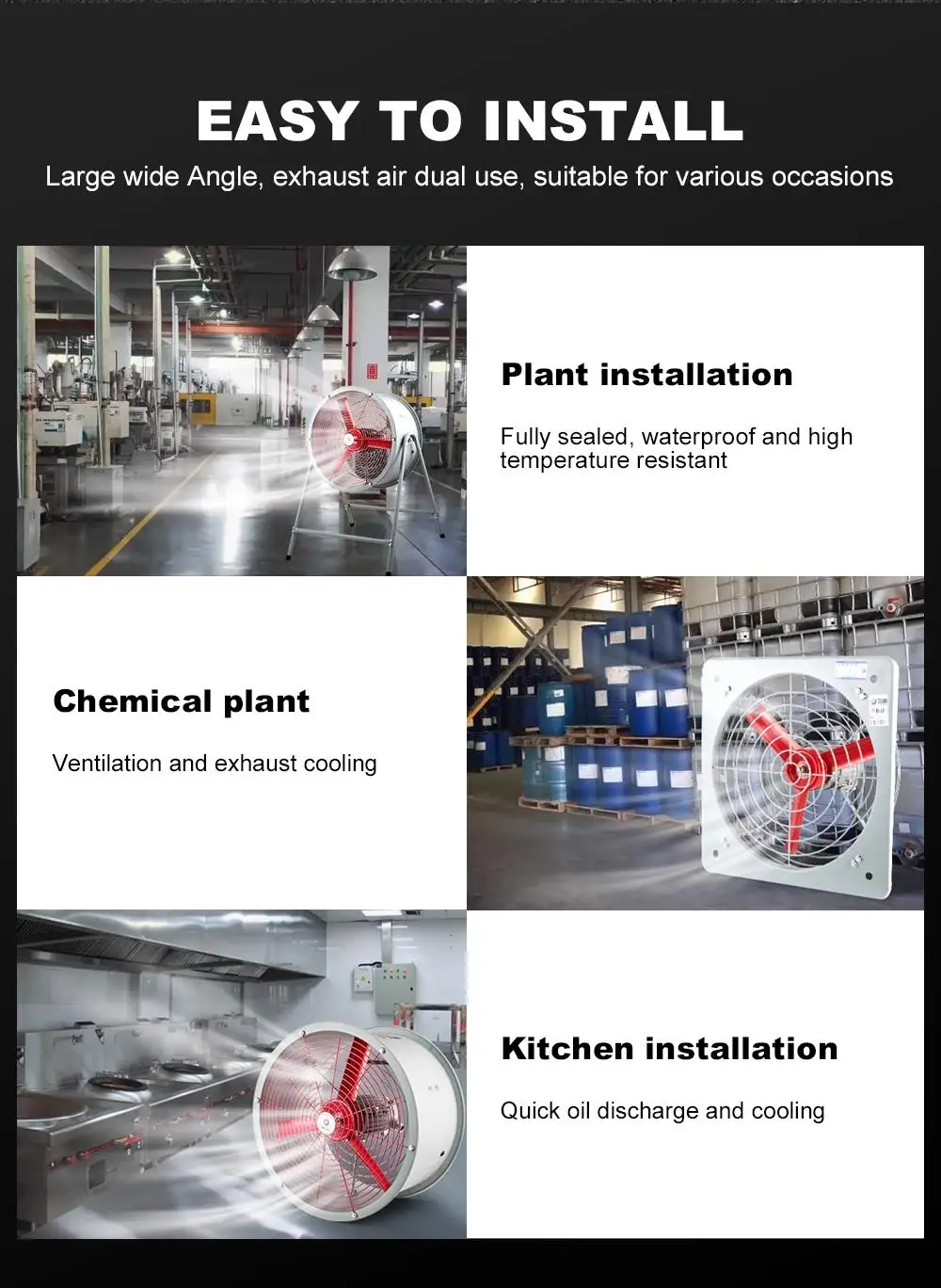 High Quality Air Blowers CBF Explosion-proof Axial Flow Fan Strong Ventilation Commercial 