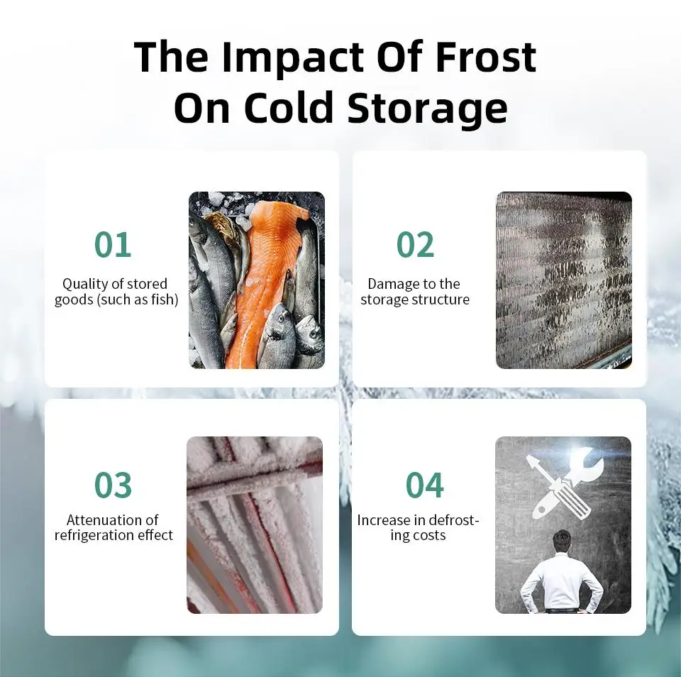 Buaisen Frost-Free Cold Storage Evaporator Plastic Labor-Saving Defrosting Refrigeration H