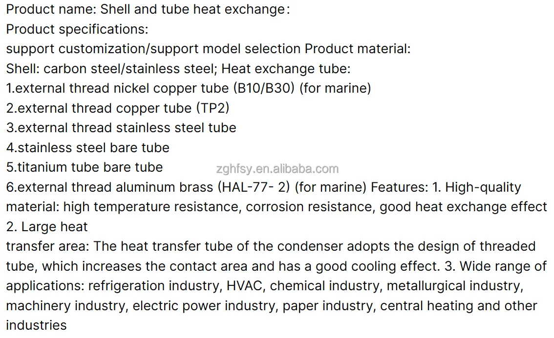 Advanced Eco-Friendly Stainless Steel Evaporative Heat Exchanger Reasonable Price for New 