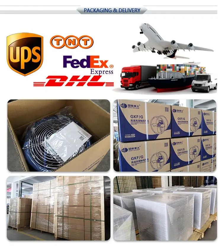 Best Selling 400 500 600 700mm GKW Aluminum Large air Volume High Strength High Temperatur