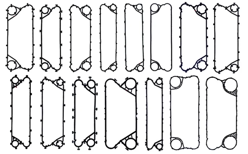 Manufacturer Direct Sales HNBR Sealing Gasket Plate Accessory for Heat Exchanger in Refrig
