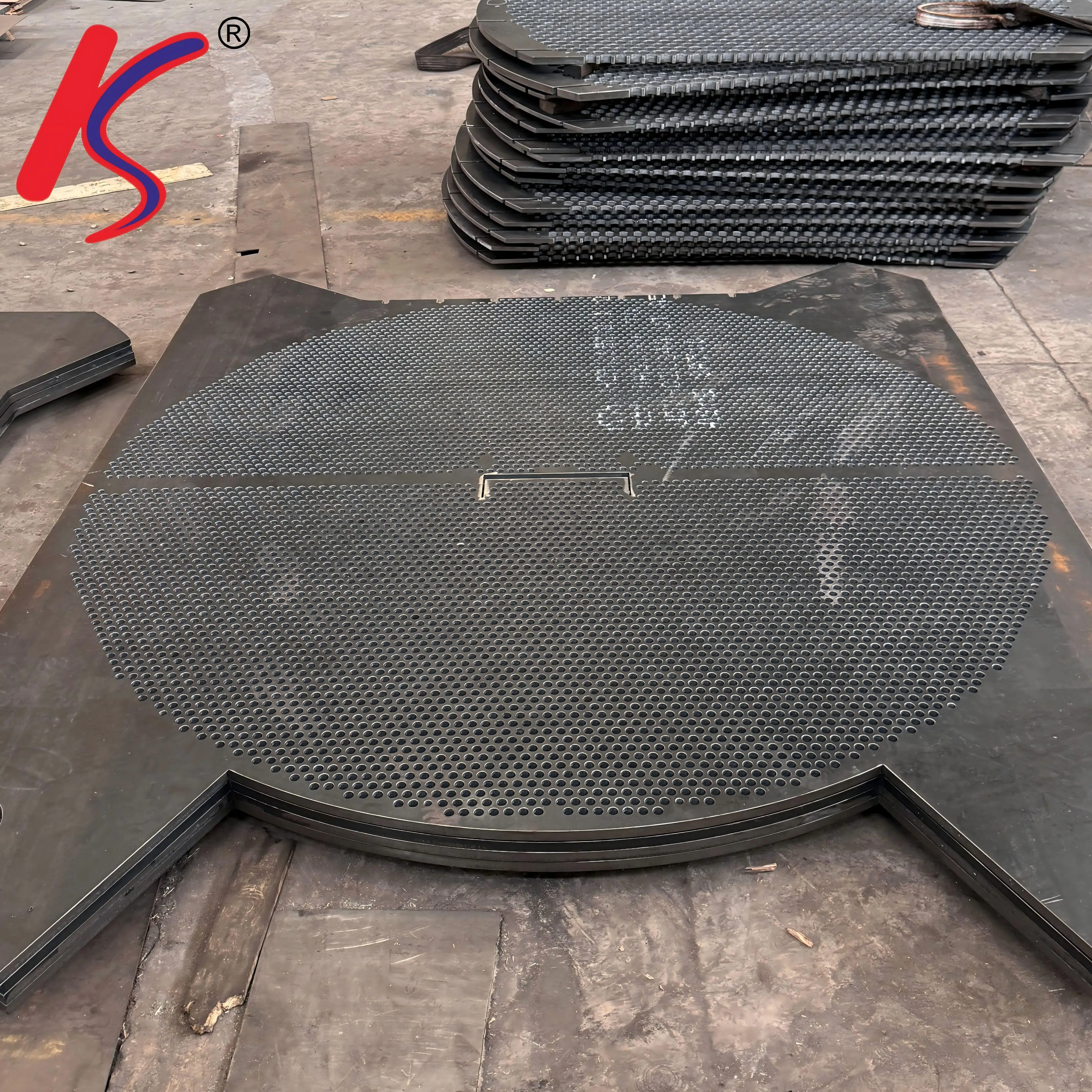 ASME Carbon Steel Baffle Plate Factory Price Customized Perforated Metal Sheet Heat Exchan