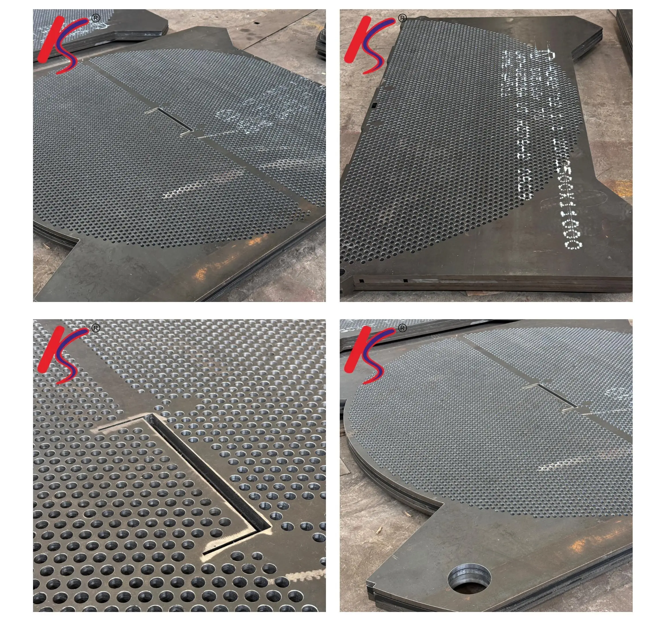 ASME Carbon Steel Baffle Plate Factory Price Customized Perforated Metal Sheet Heat Exchan