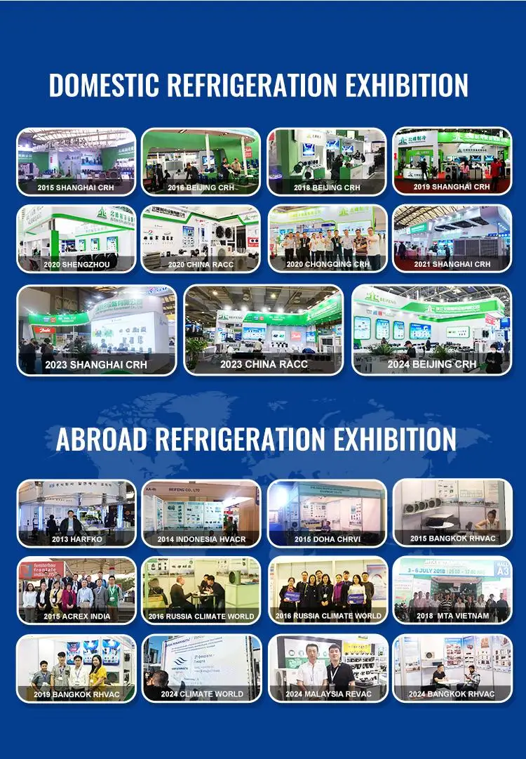Refrigerator Parts Evaporator Air Cooled Condenser Copper Tube Heat Exchanger for Freezer