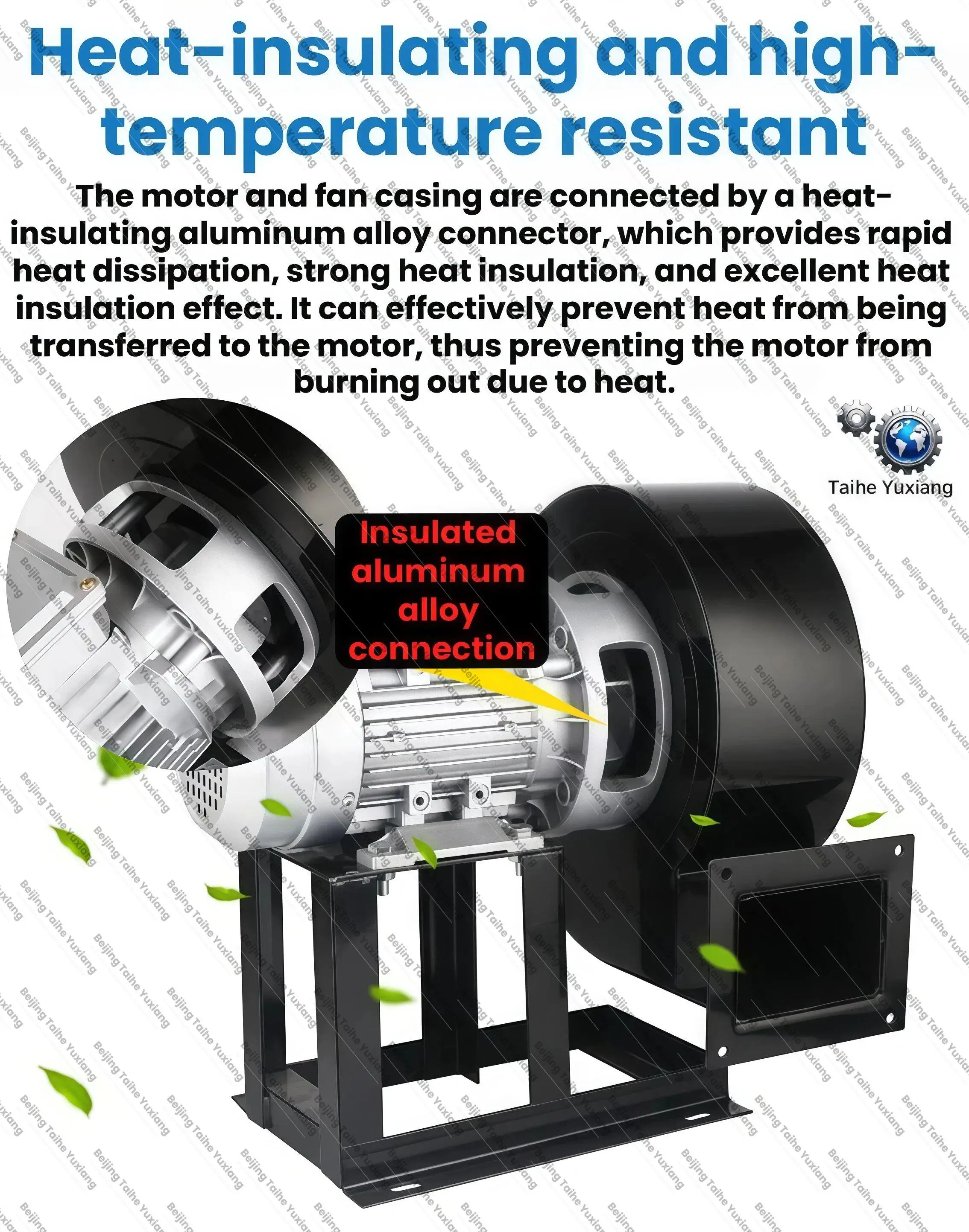 Multi Wing Boiler Silent Induced Draft Industrial Heat Extractor High Temperature Centrifu