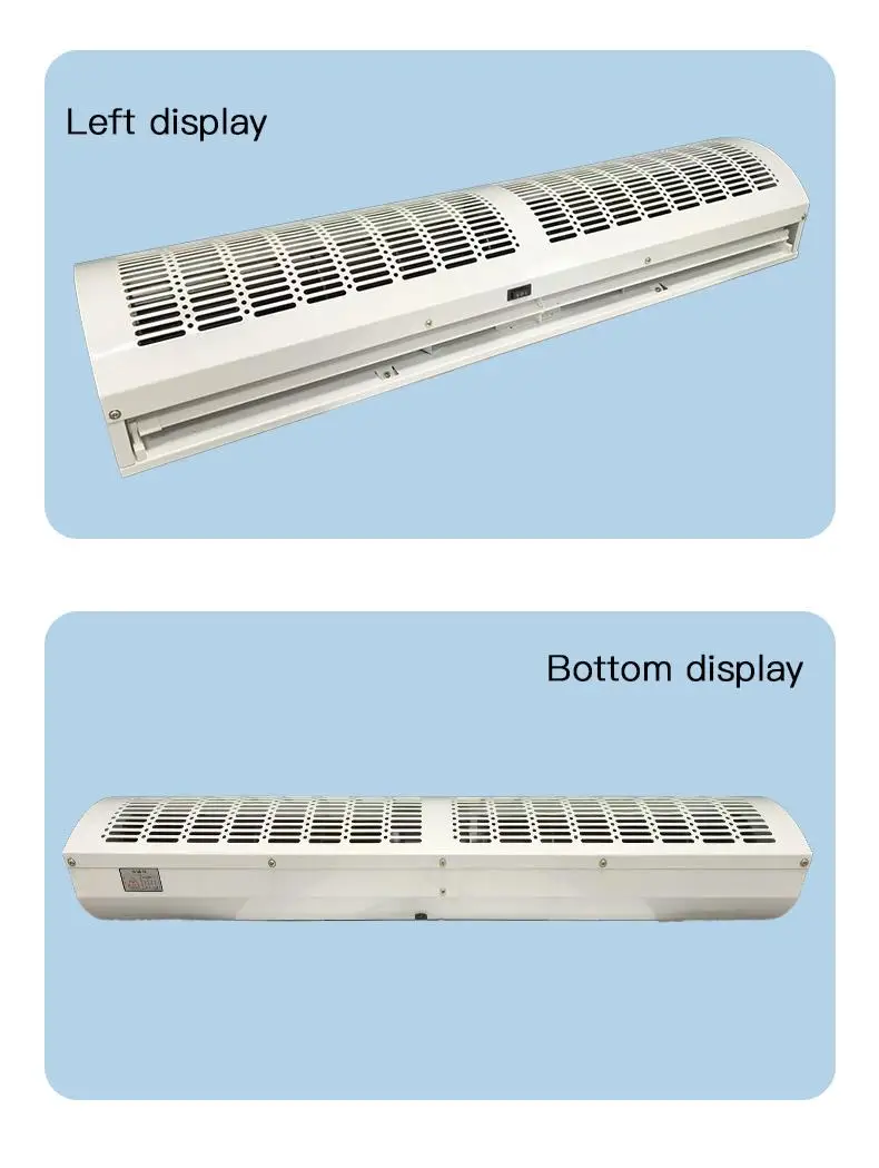 180W 110V Commercial Indoor 36 Inch 1200CFM Heated Air Curtain 2 Speeds Powerful Air Door 