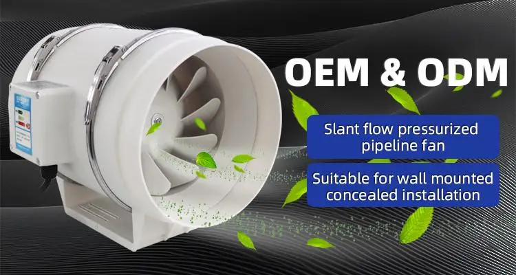 Exhaust Fan Bathroom Extractor Fan New Plastic in Line Duct Fan