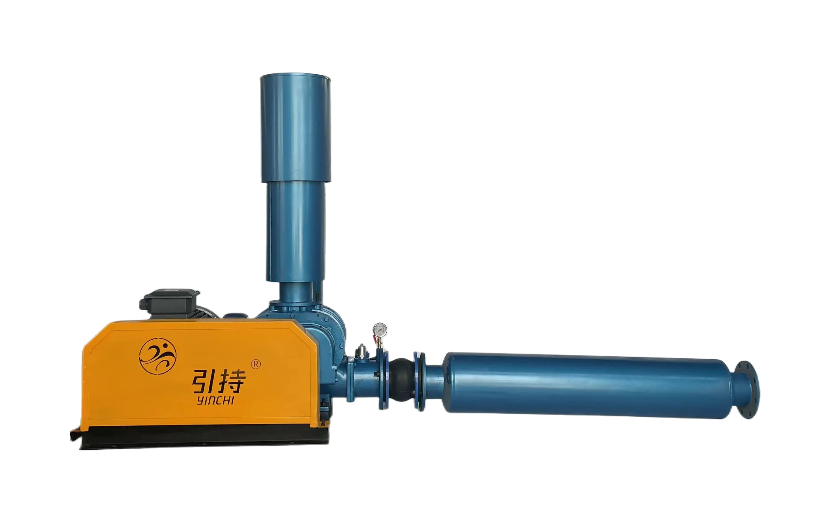 High-Pressure Belt Drive Three-Lobe Roots Blower Cast Iron Blades Low-Noise DC Industrial 