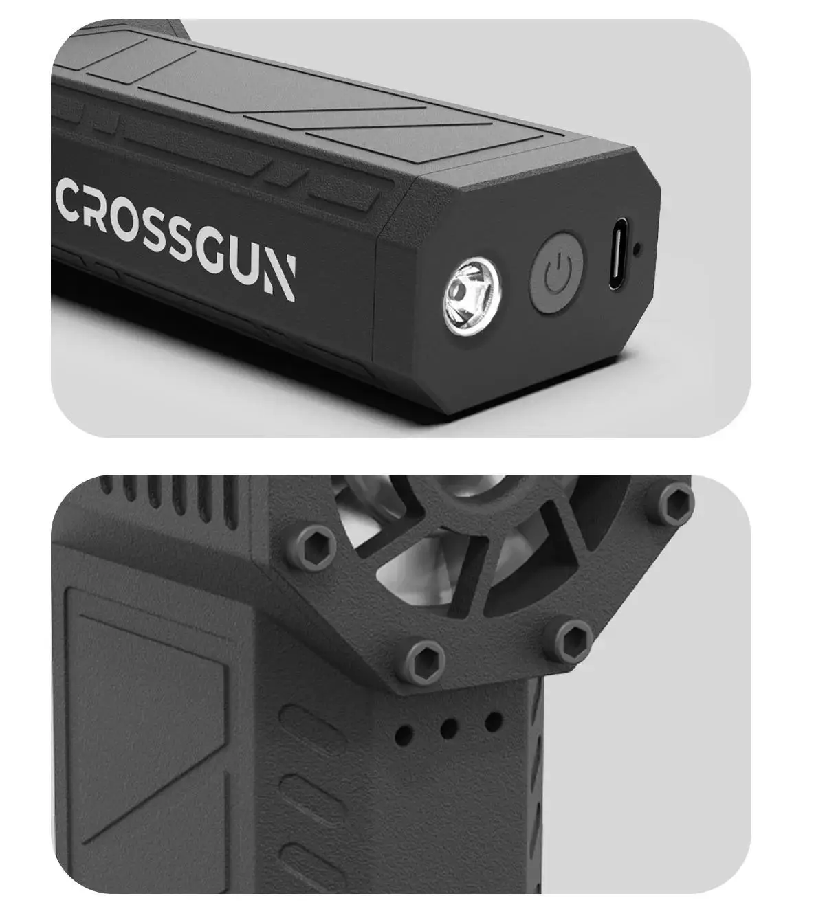2025 CROSSGUN 130000rpm Mini Turbo Jet air Gun Compressed Air Duster Hammer Portable Hand 