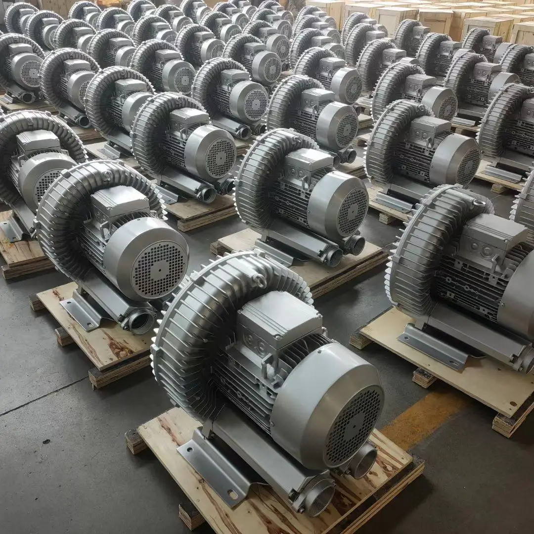 380v Ready to Ship 0.25KW High Pressure Single Stage Three Phase Electric Ring Blower AC A