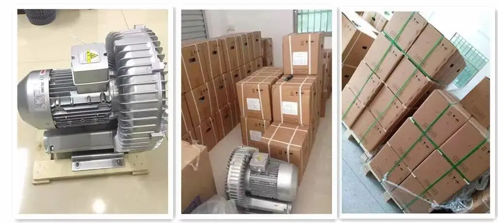 380v Ready to Ship 0.25KW High Pressure Single Stage Three Phase Electric Ring Blower AC A