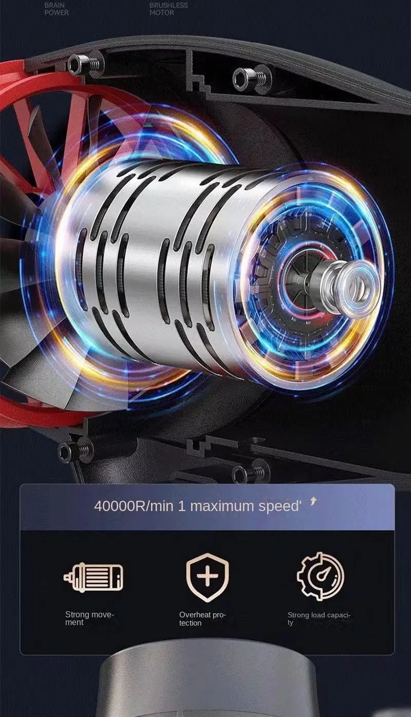 High-Power Rechargeable Lithium Battery Industrial Blower Ducted Turbine for Violent Car W