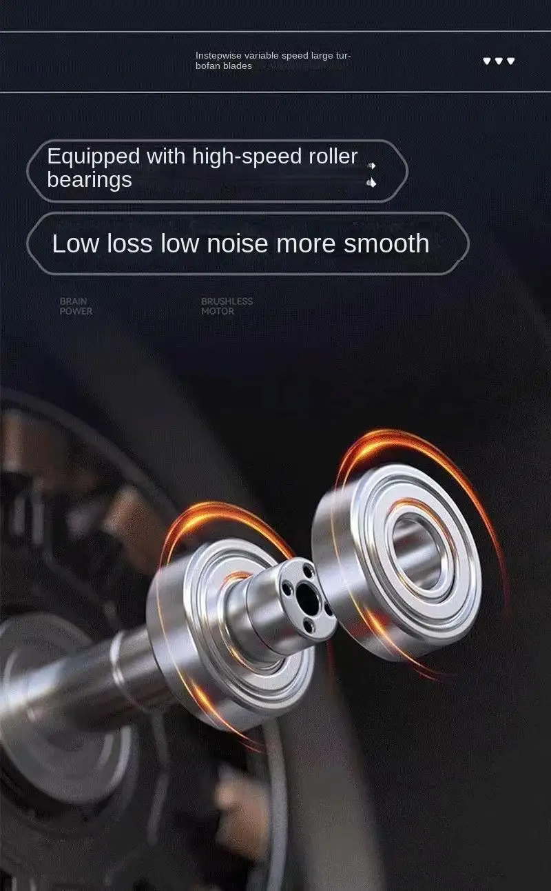High-Power Rechargeable Lithium Battery Industrial Blower Ducted Turbine for Violent Car W