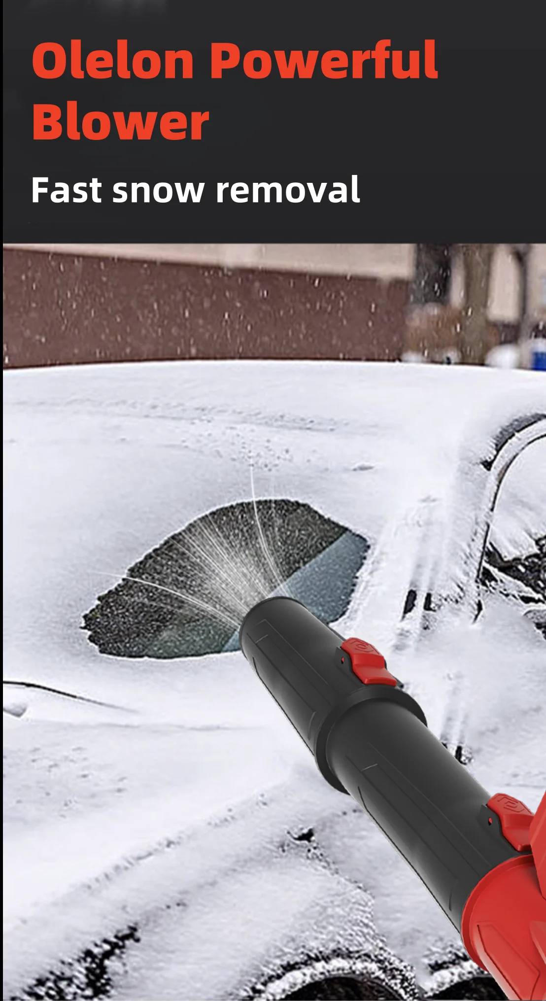 Adjustable Speed Cordless Storm Blower for Efficient Cleaning in Gardens Roads Parks Light