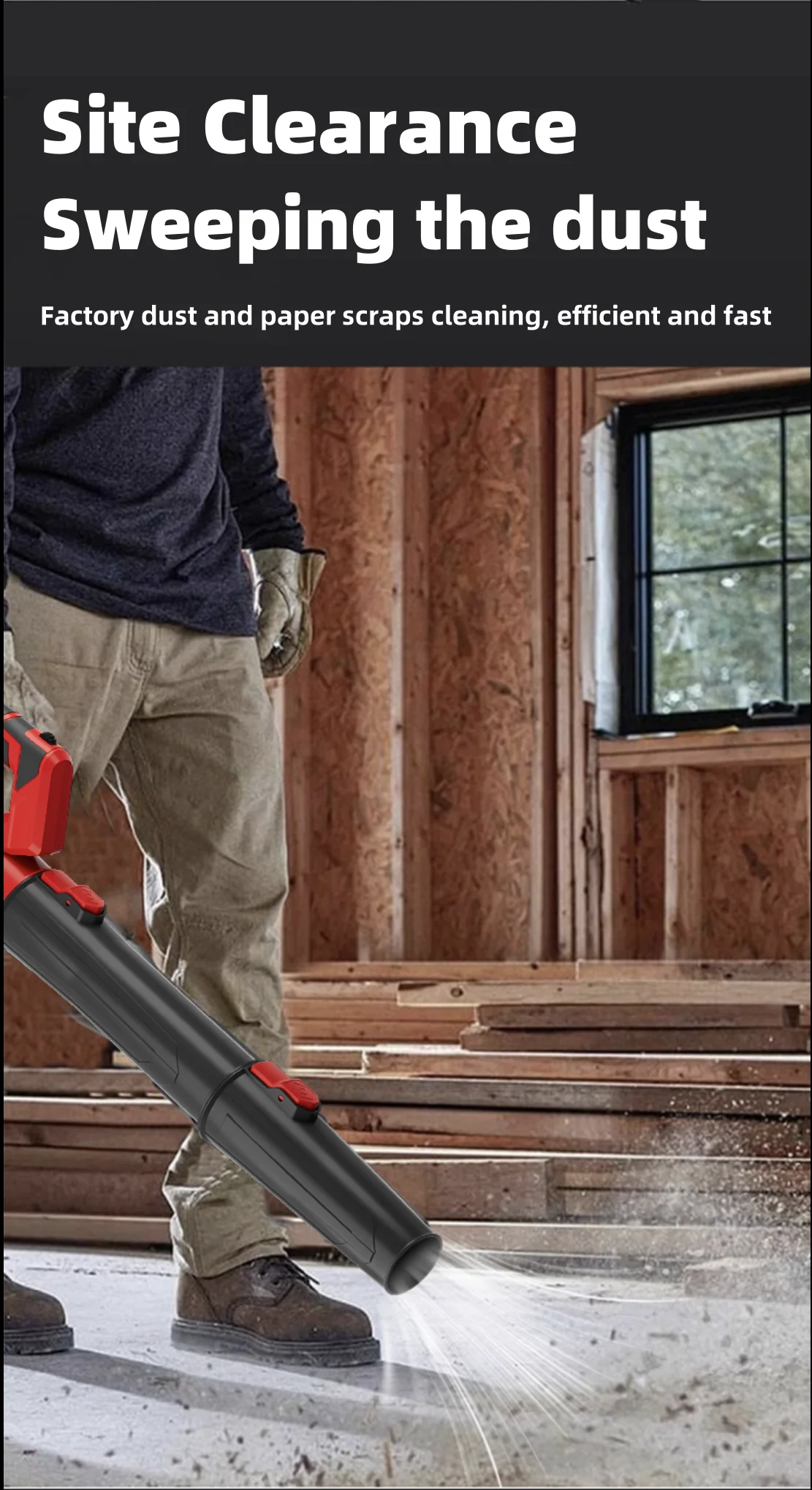 Adjustable Speed Cordless Storm Blower for Efficient Cleaning in Gardens Roads Parks Light