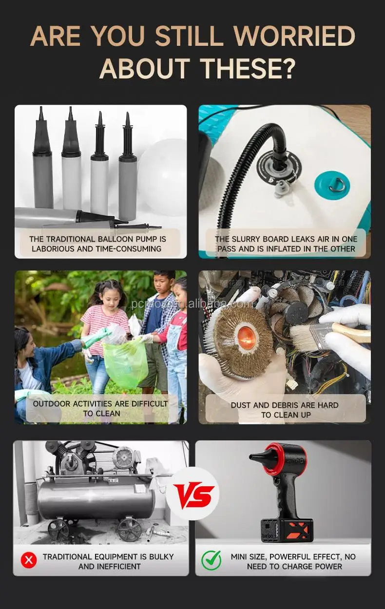 Multi-functional 20000mAh Blowing and Suction 115+M/S Brushless Motor Violent Fan Turbo Ai