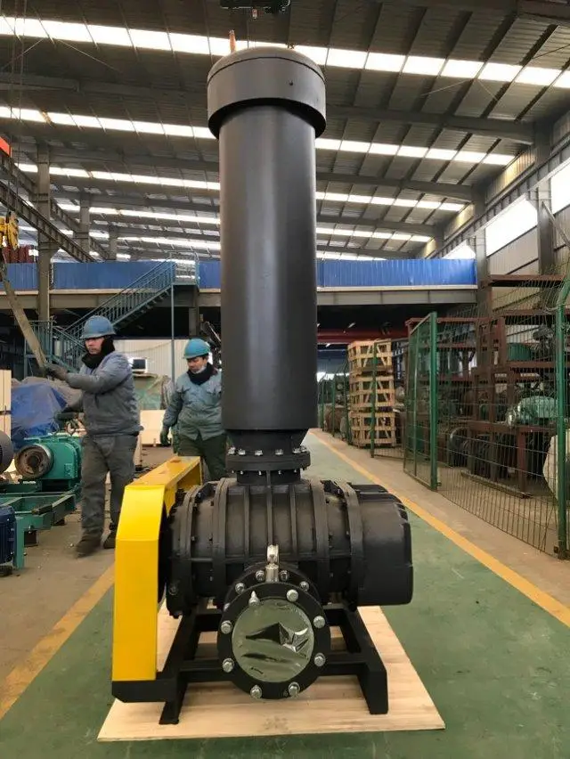 Taiwan Design Roots Blower High Pressure Sewage Blower Electric Powered Roots Blower Air P