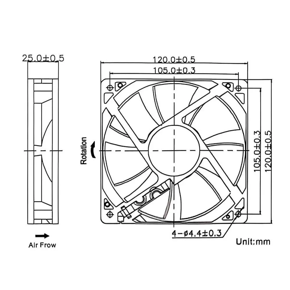 Solar Powered Fan for Shed Chicken Coop, Greenhouse Outside with 120mm Fans On/Off Switch 