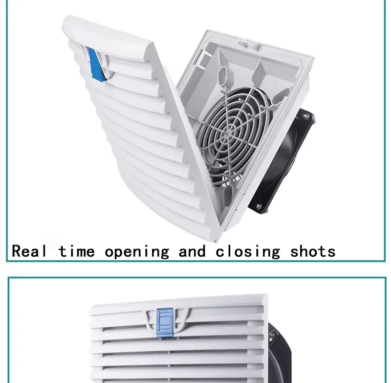 Large Air Volume Cooling Fan Top Control Exhaust Fan for Distribution Cabinet with Square 