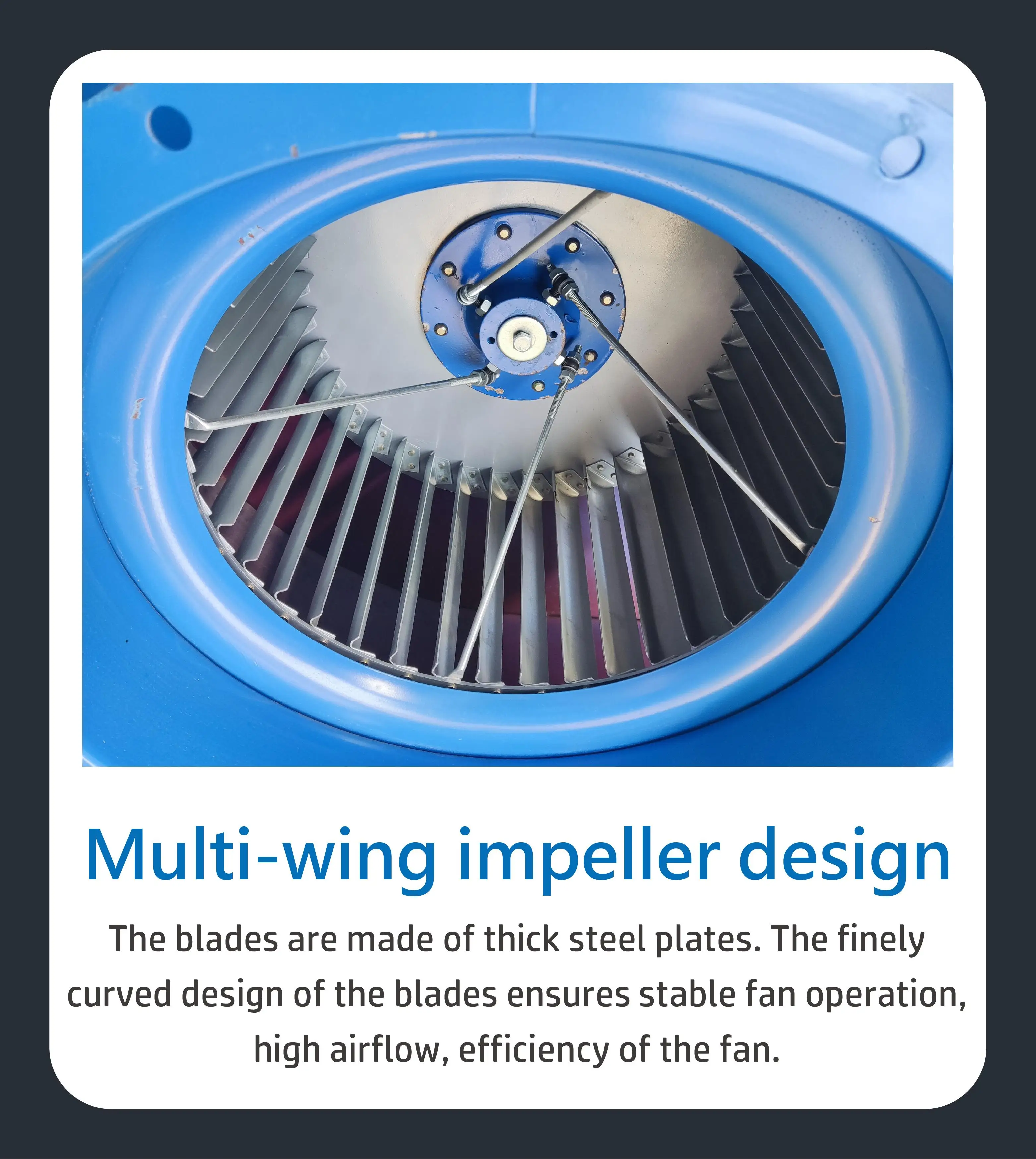 2025 Factory Price Industrial Centrifugal Fans 750W Heat Insulating Impeller Low Noise Cen