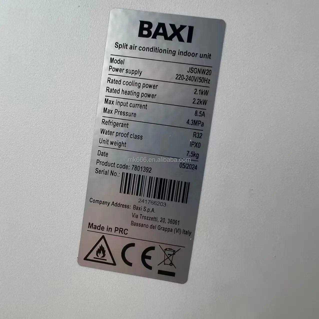 BAXI UK Leading Brand 3 Zone Multiple Split Air Conditioner Mini Split 3X9000btu DC Invert