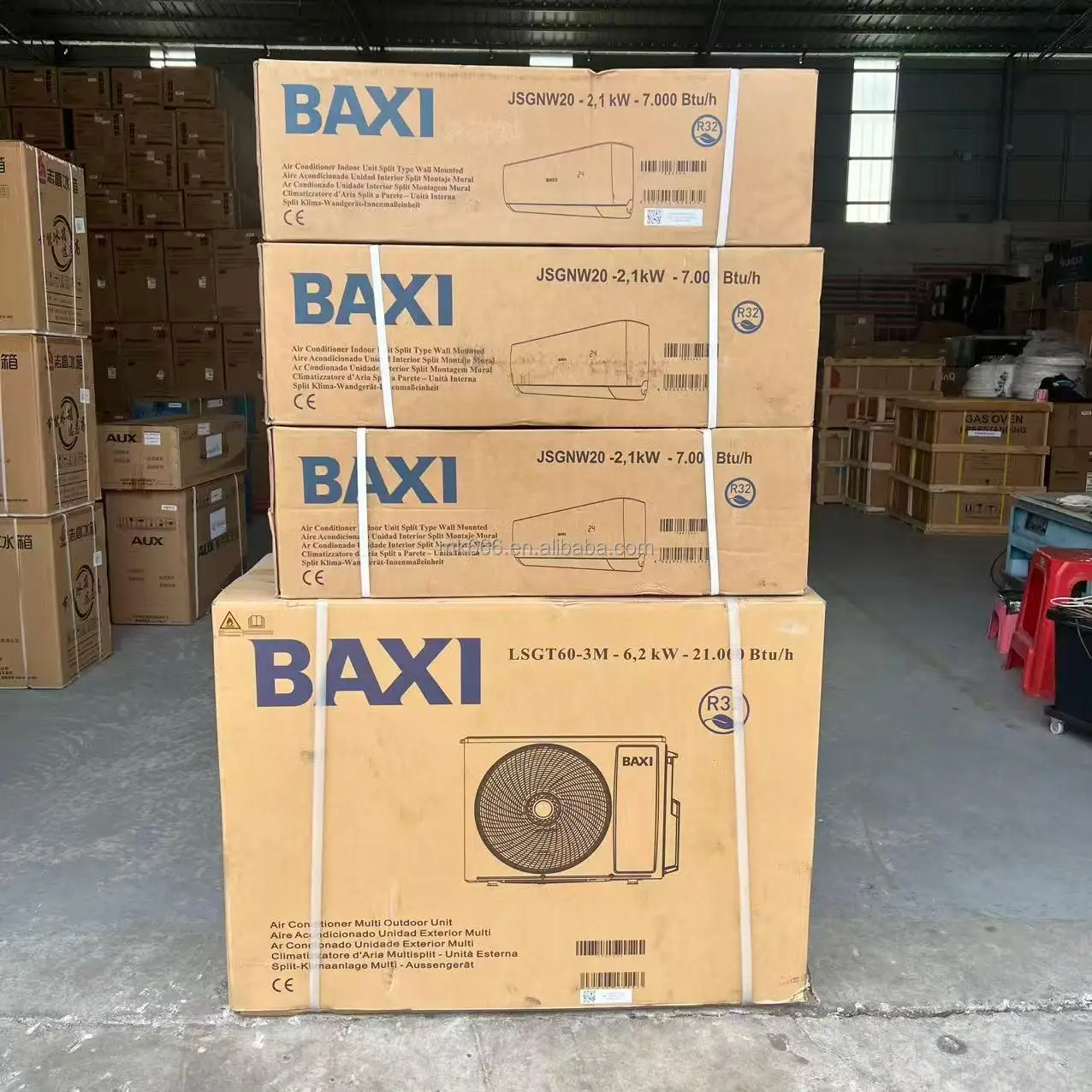 BAXI UK Leading Brand 3 Zone Multiple Split Air Conditioner Mini Split 3X9000btu DC Invert