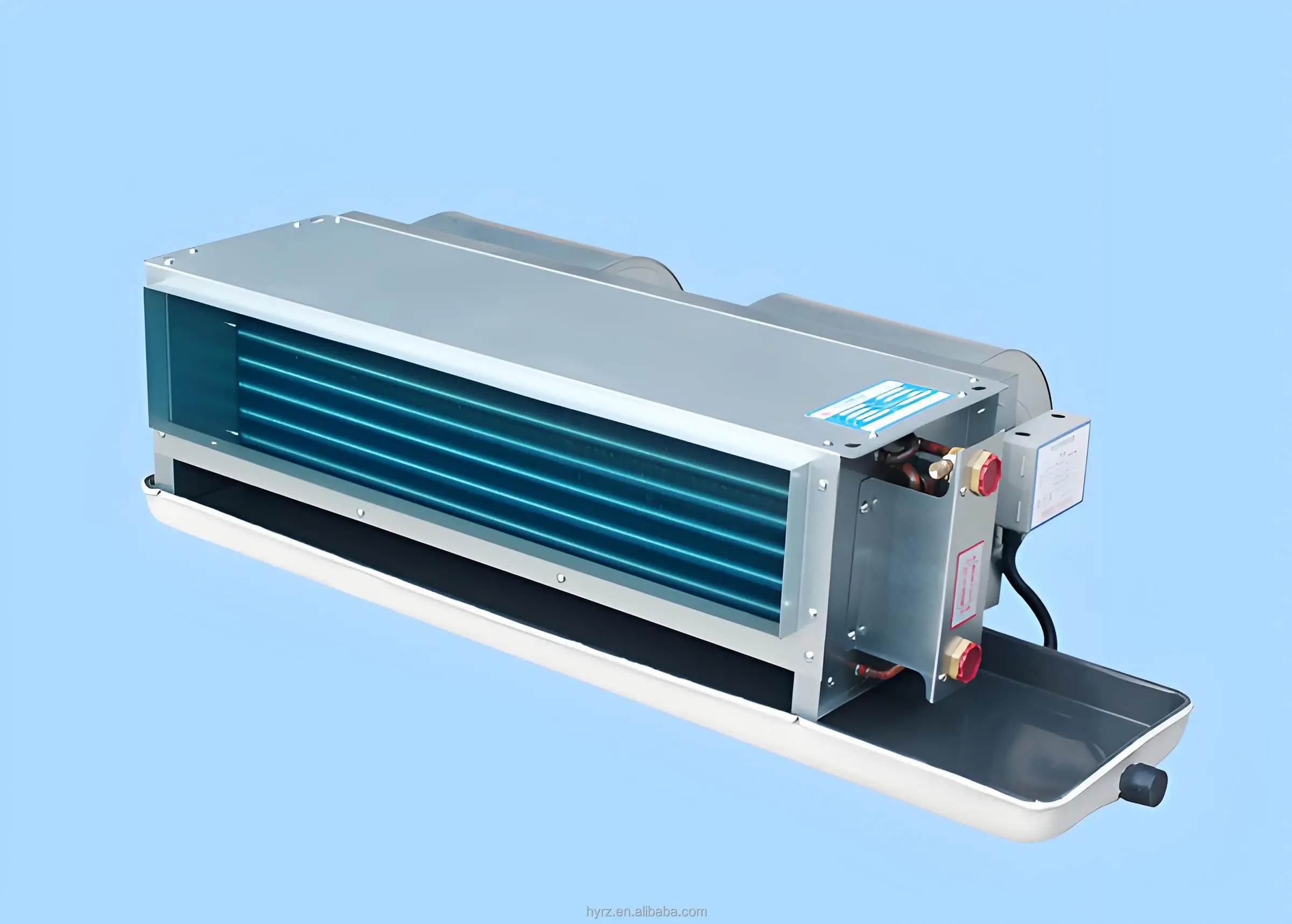 Best-selling ceiling-mounted water fan coil unit-horizontal concealed fan coil for HVAC sy