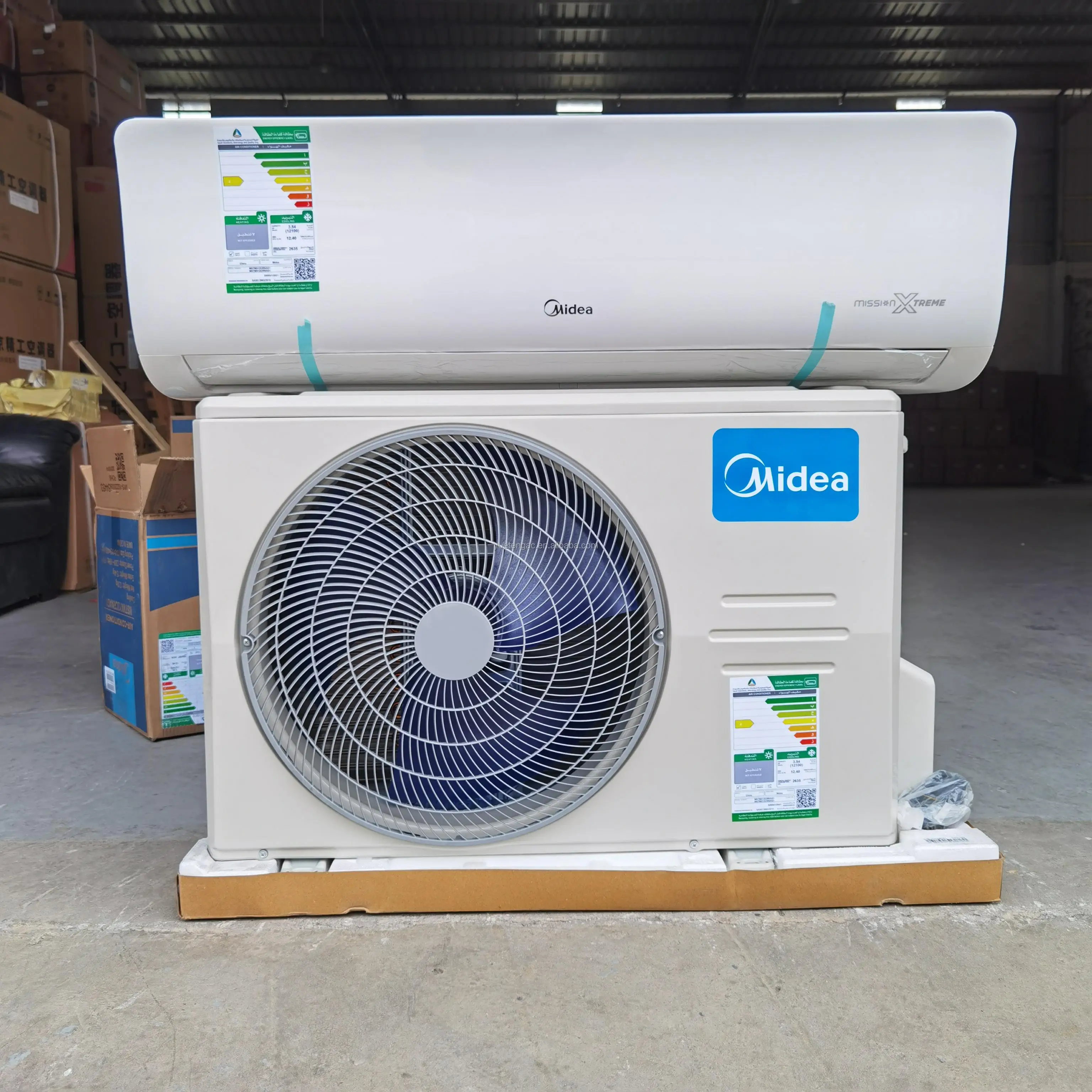 Midea Split air Conditioner 9K/12K/18K/24K/36K BTU Dc Inverter Heat Pump R32 A+++ High Eff