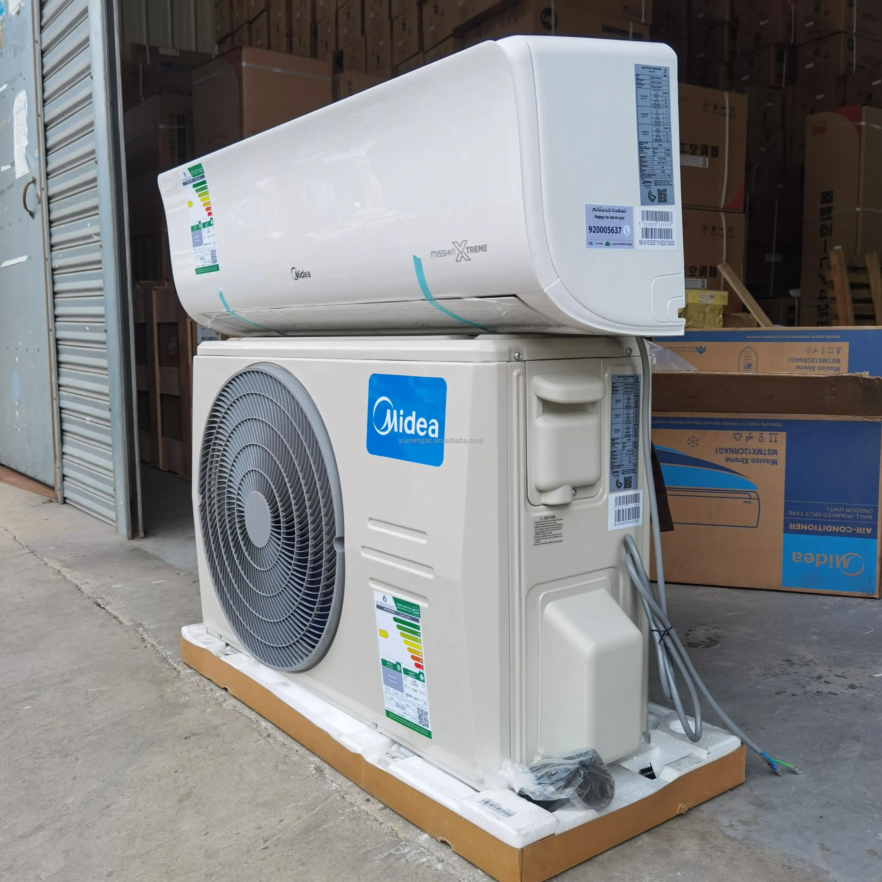 Midea Split air Conditioner 9K/12K/18K/24K/36K BTU Dc Inverter Heat Pump R32 A+++ High Eff