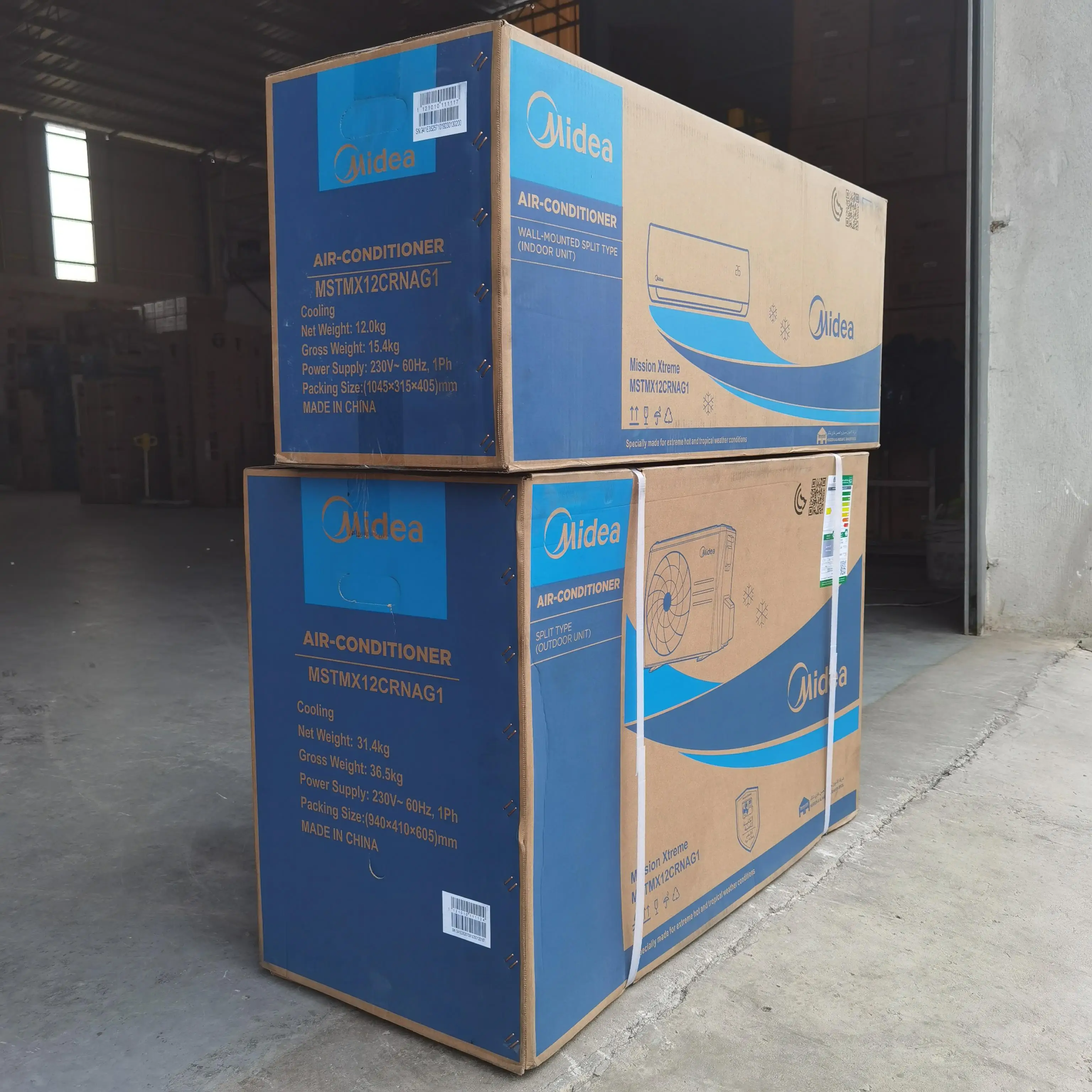 Midea Split air Conditioner 9K/12K/18K/24K/36K BTU Dc Inverter Heat Pump R32 A+++ High Eff