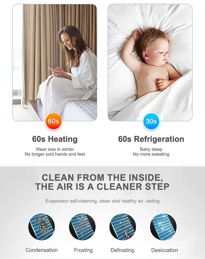 Wall Mounted Mini Split Air Conditioners Home Appliances Cooling Only Air Conditioner Mini
