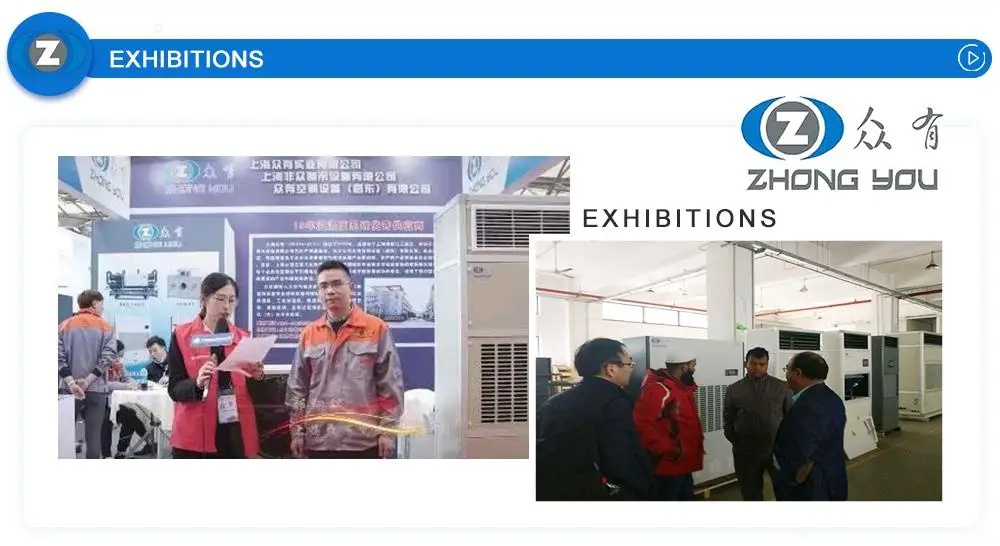 60KW Industrial Water Cooled DC Fan Motors Cabinet Type Air Conditioner for Laboratory Use