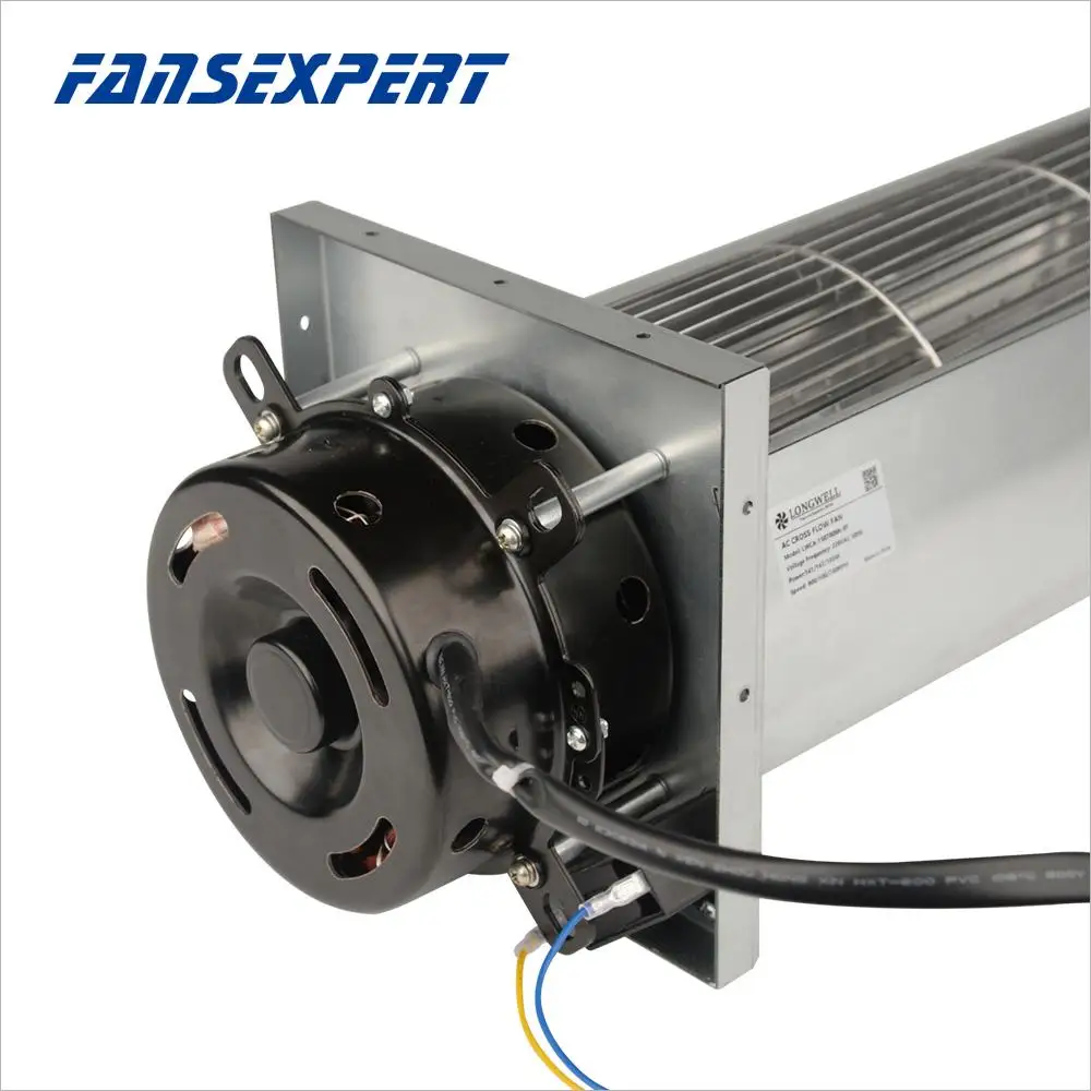 150mm Tangential Fan AC Tangential Fan 230V Aluminum Cross Flow 800-1100RPM Cfmhigh Speed 