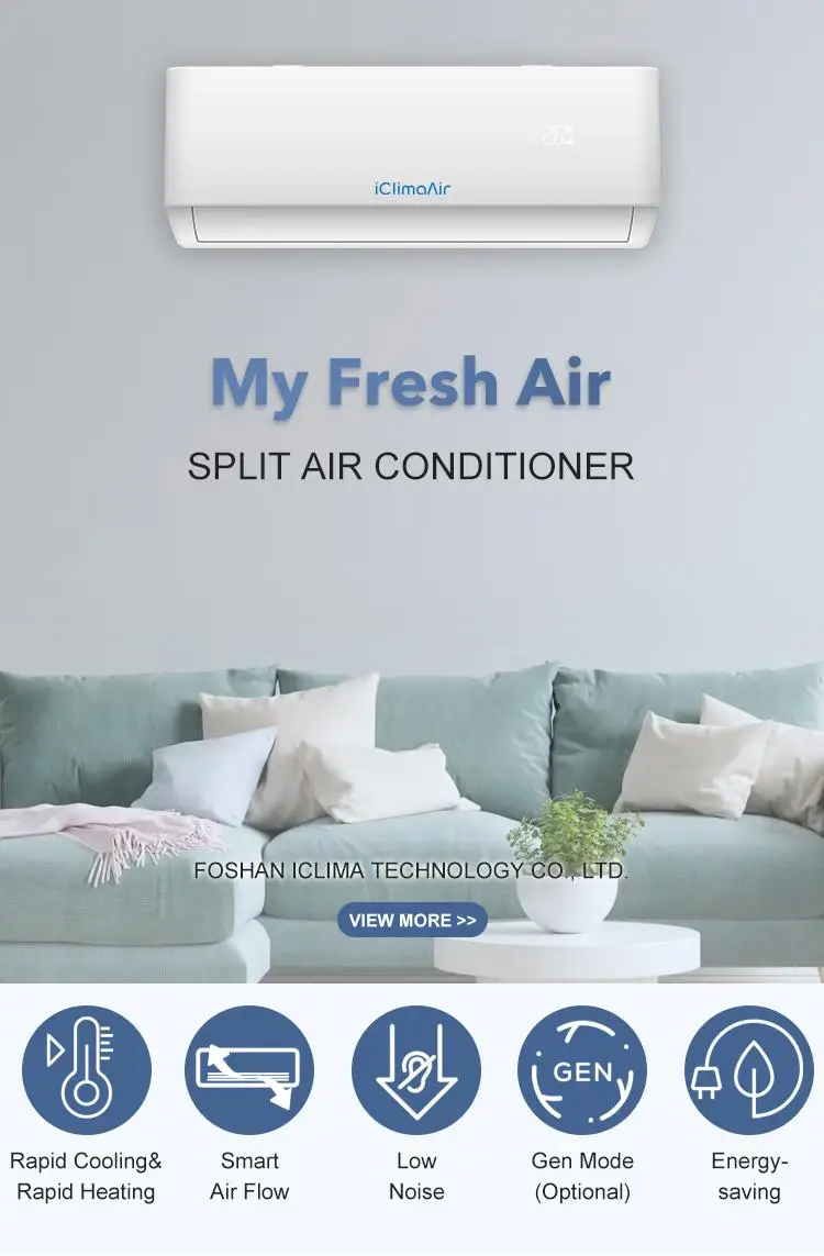 12000 Btu Eco-Friendly Wall Split Air Conditioner Fixed Frequency Split Conditioner with R