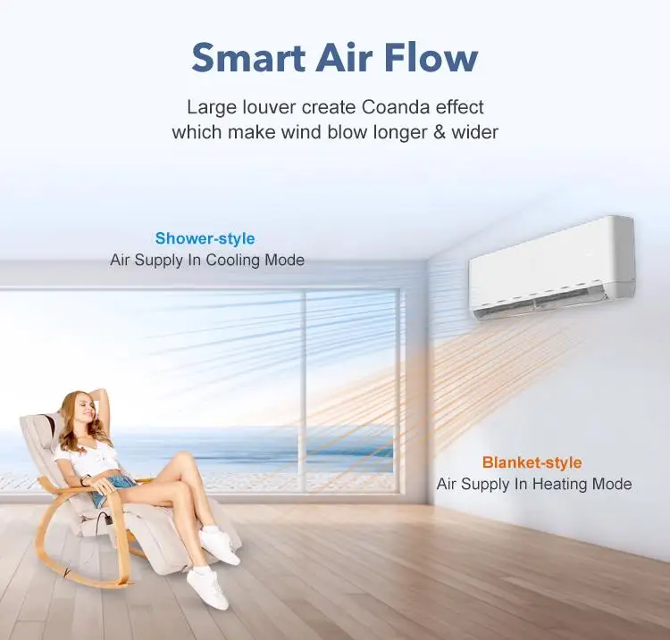 12000 Btu Eco-Friendly Wall Split Air Conditioner Fixed Frequency Split Conditioner with R
