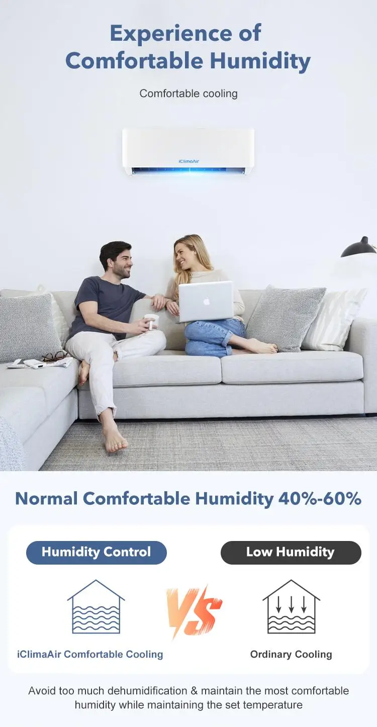 12000 Btu Eco-Friendly Wall Split Air Conditioner Fixed Frequency Split Conditioner with R