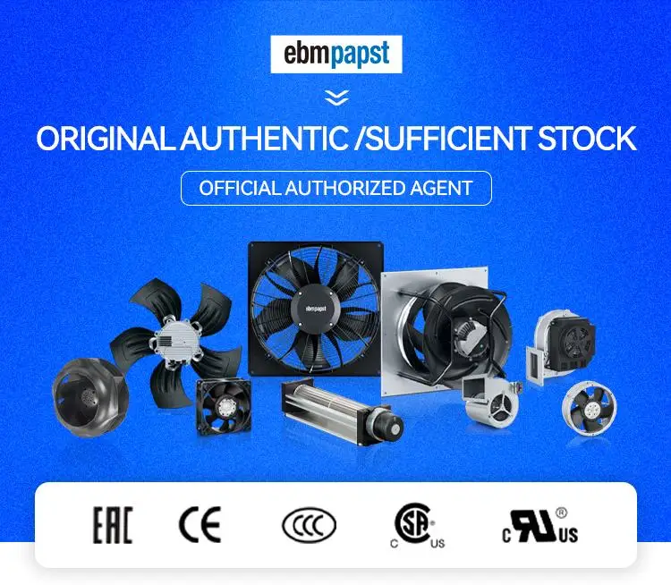 ebmpapst D4E225-CC01-02 230V AC 2.84A 650W 225mm HVAC Air Shower Purifier FFU Fan Filter U