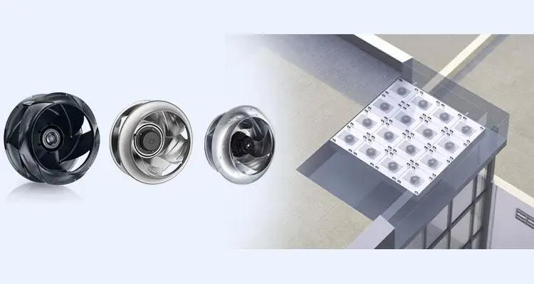 ebmpapst D4E225-CC01-02 230V AC 2.84A 650W 225mm HVAC Air Shower Purifier FFU Fan Filter U