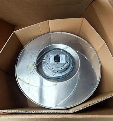 ebmpapst D4E225-CC01-02 230V AC 2.84A 650W 225mm HVAC Air Shower Purifier FFU Fan Filter U