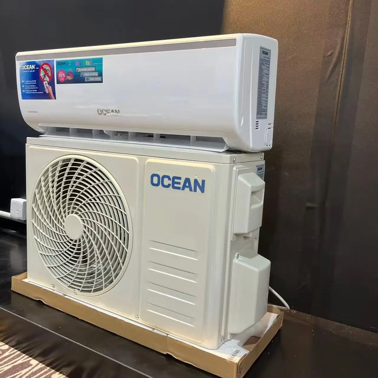 Energy Efficient Aircon Quiet Wall Mounted Split Air Conditioner Inverter Fast Cooling Sma