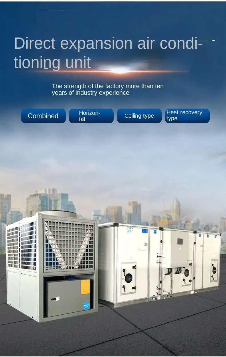 Accept OEM Unit Air Conditioning HVAC Air Cooled Rooftop Air Conditioner Unit