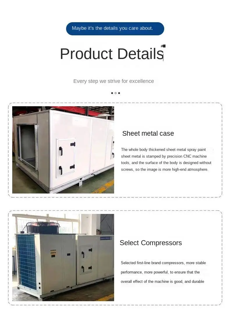 Accept OEM Unit Air Conditioning HVAC Air Cooled Rooftop Air Conditioner Unit