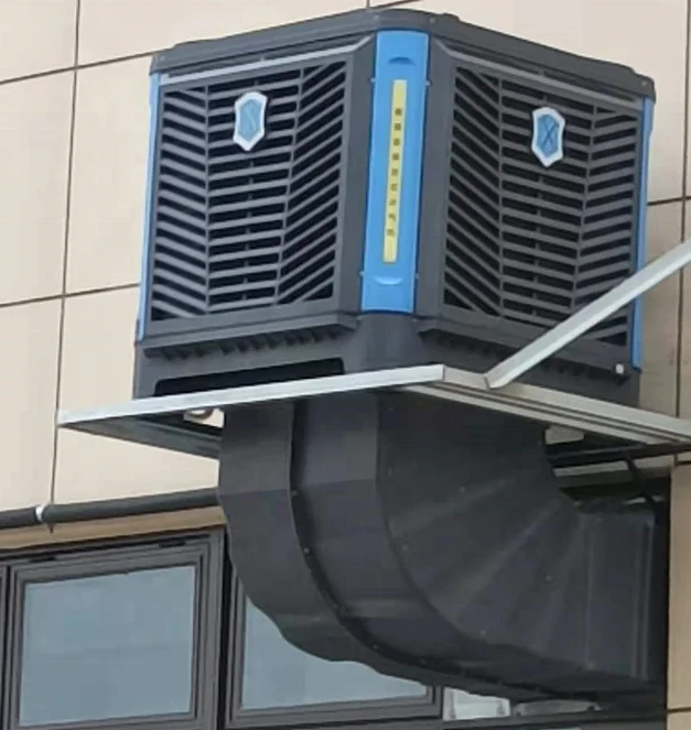 Double Axial Fan Split Unit Portable Evaporative Water Cooler Air Conditioner 20000m3/h