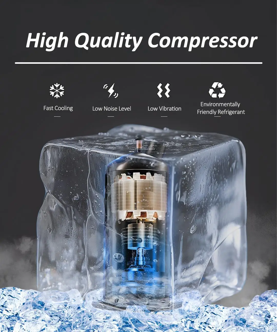 2HP-6HP Refrigeration 220V/380V Heat Exchange Parts Cold Freezer Storage Room Multiple Com