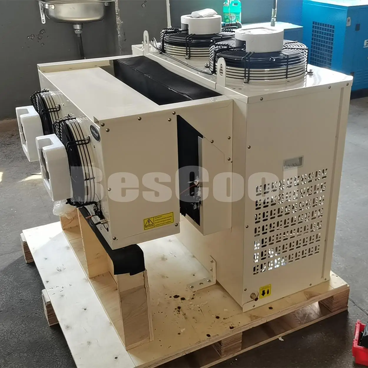 Hot Sale 380v 1-4ph Side-embedded Monoblock Refrigeration Unit for Walk-in Freezer Small C