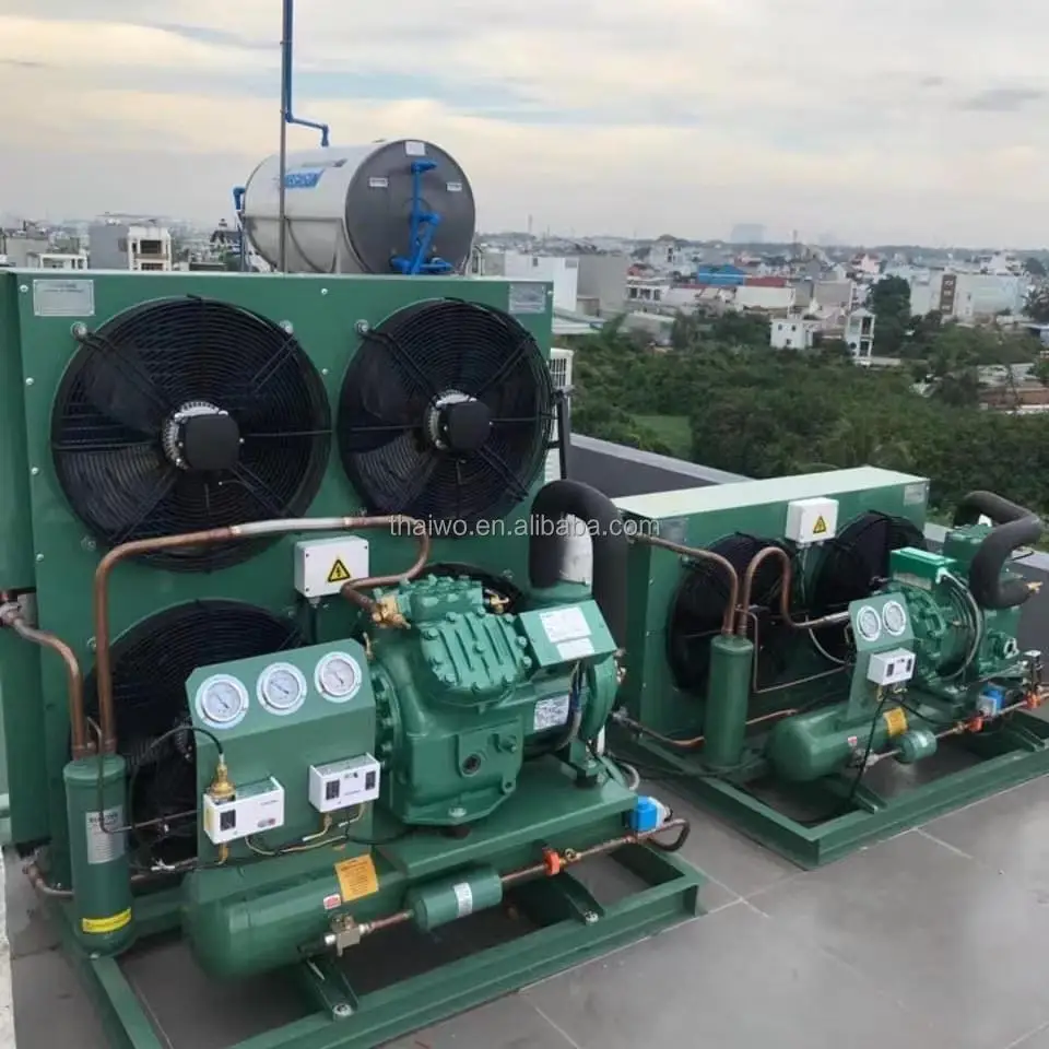 PECOLD Bitzers HSN7471-75-40P CSH9563-210Y-40D Piston Condensing Unit Refrigeration Unit S