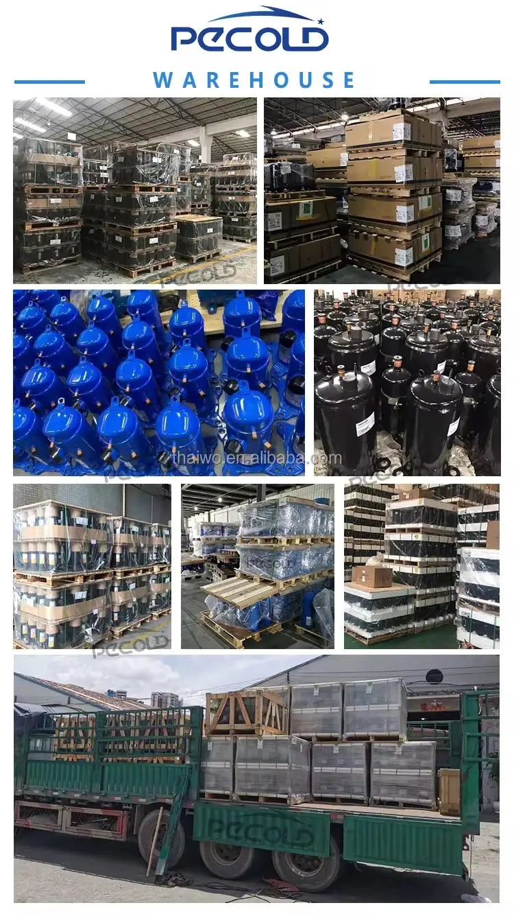 PECOLD Bitzers HSN7471-75-40P CSH9563-210Y-40D Piston Condensing Unit Refrigeration Unit S