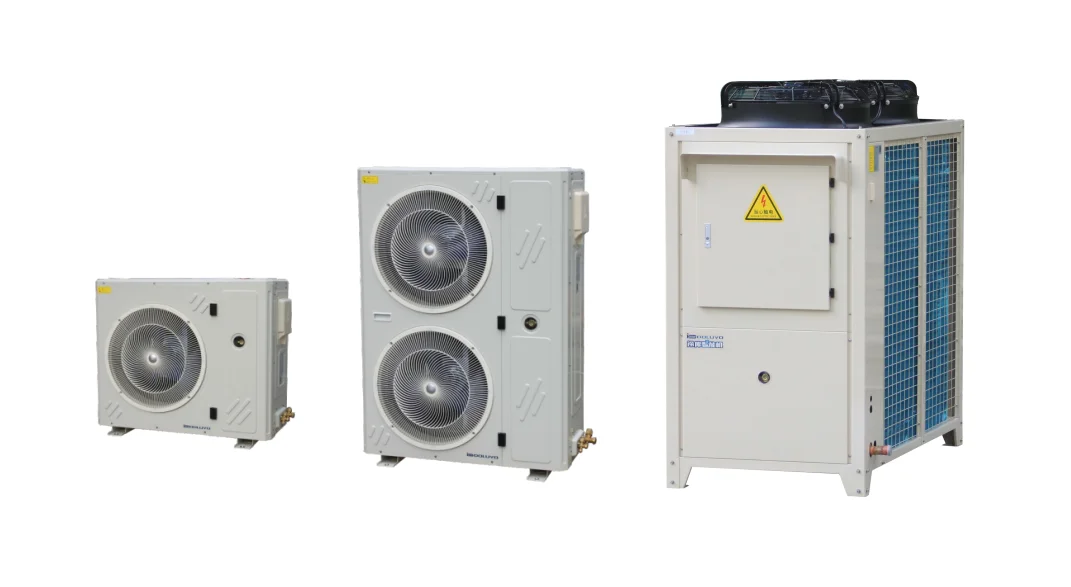 DOLUYO 3HP/4HP Complete Refrigeration System Kit Condensing Unit with Condenser and Evapor